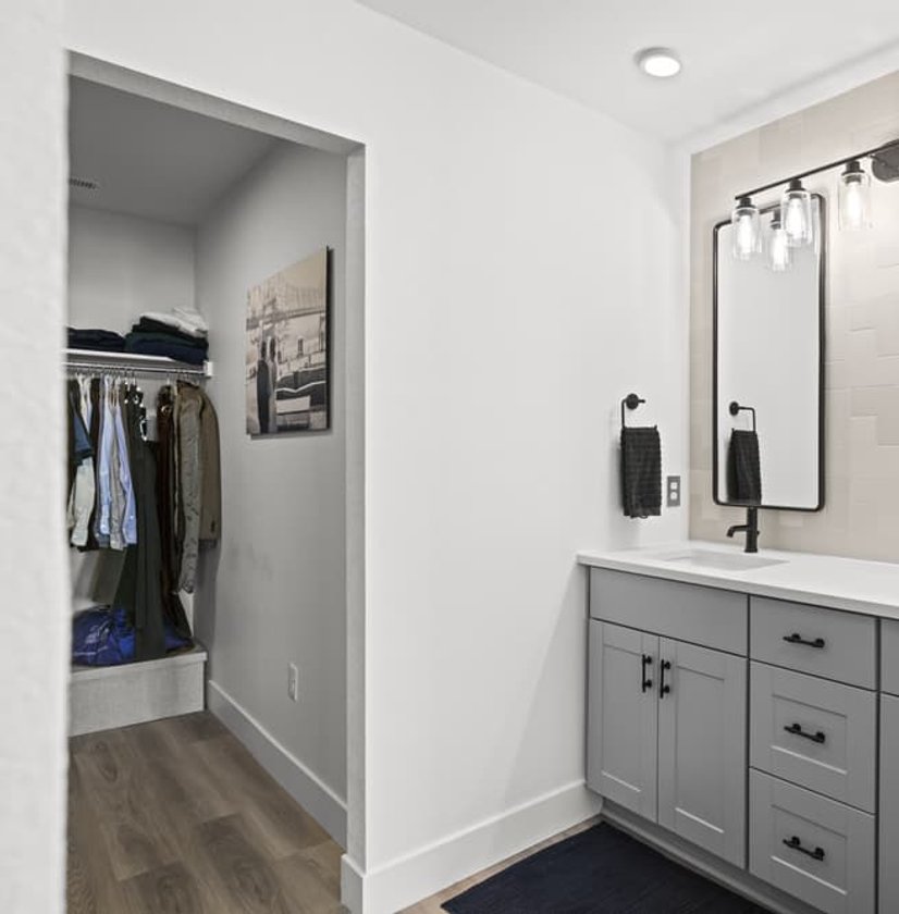 double mirror bathroom