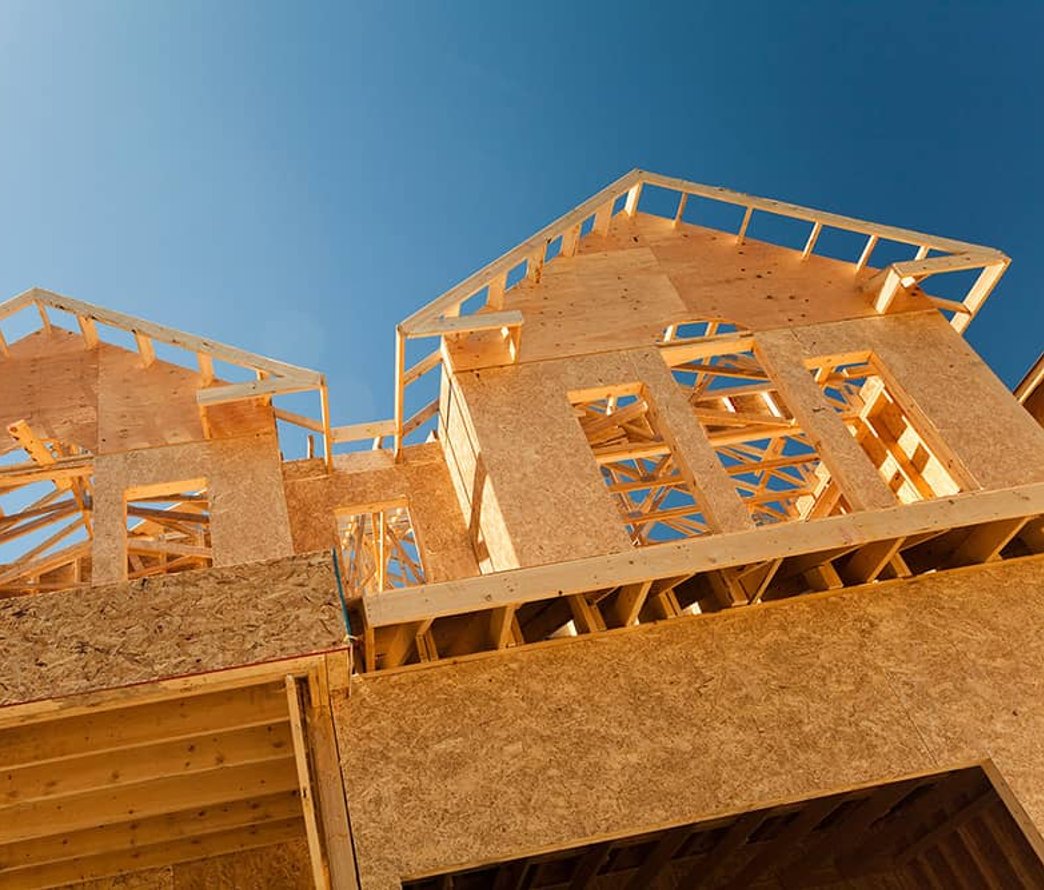 Set of brand new built homes