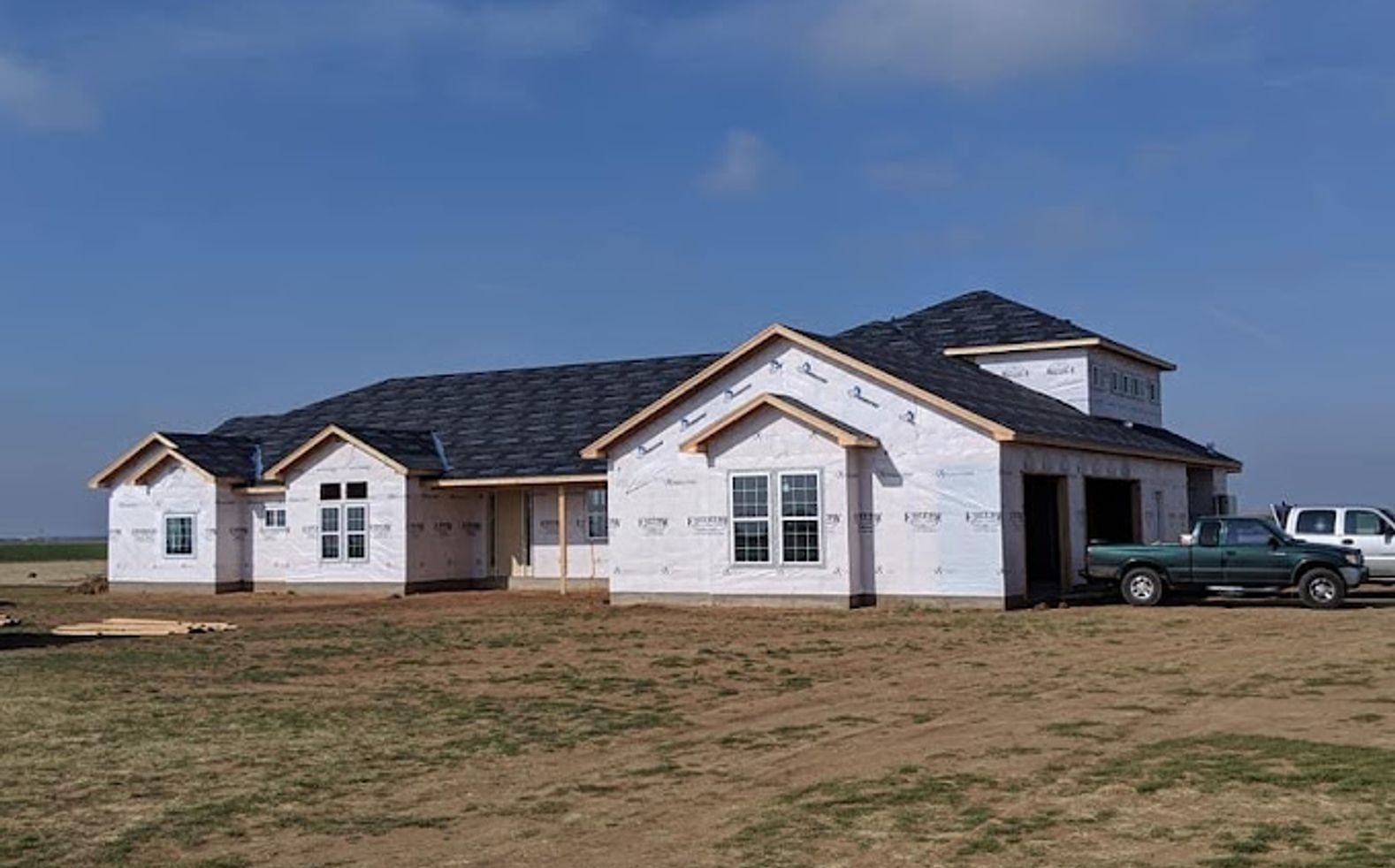 Contractor working
on roof