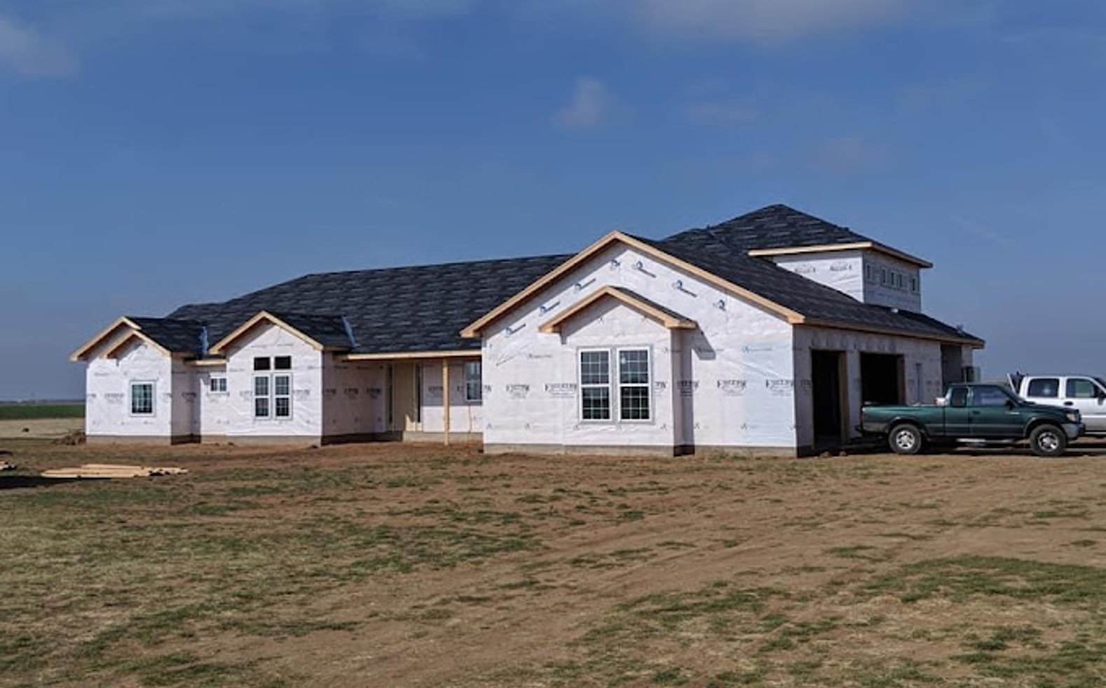 Contractor working
on roof
